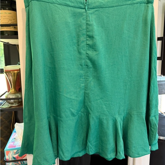 NWT Bamboo blonde Green Ruffle Skirt size 14 - Picture 3 of 5